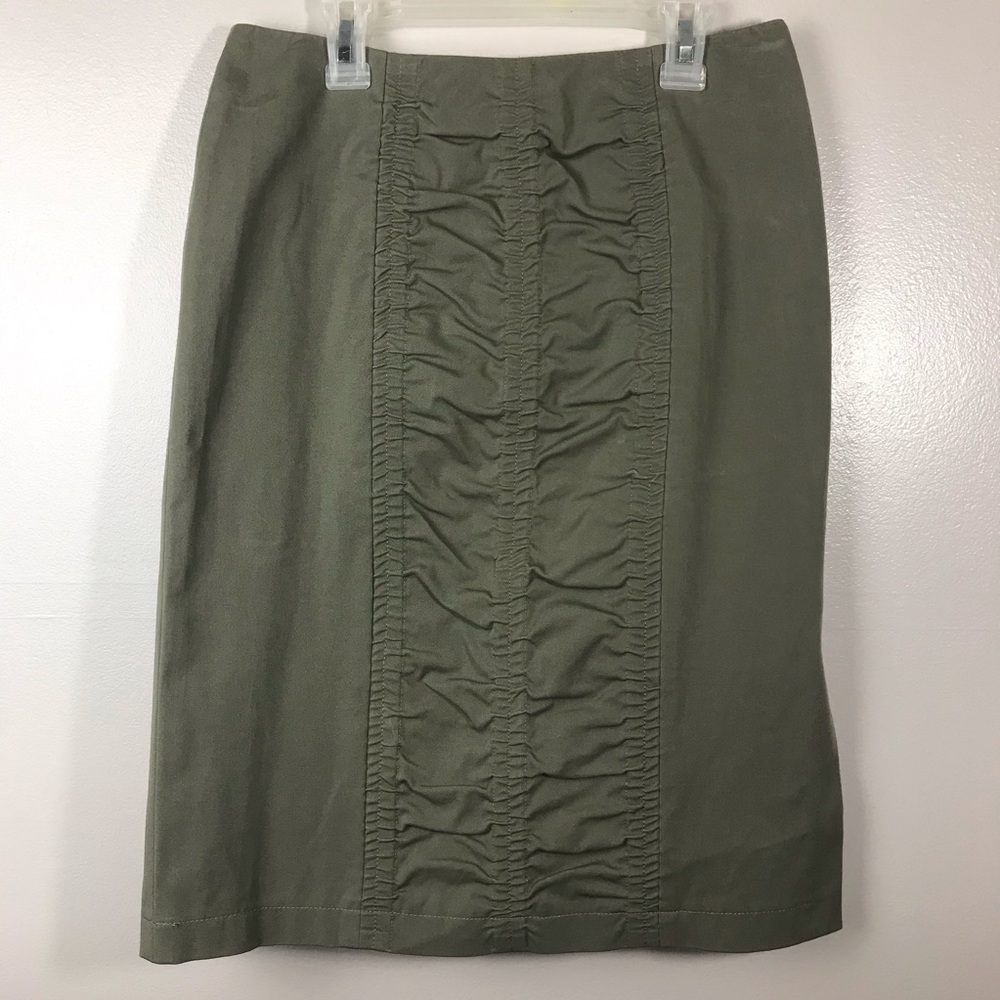 Antonio Melani Pencil Ruched Knee Career Skirt